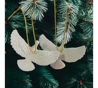 2PCS Friendship Turtle Doves Christmas Ornament Gifts Resin White, Christmas Tree Ornament for Xmas Home Decoration Gifts Keepsake - Best Gift for Someone Special
