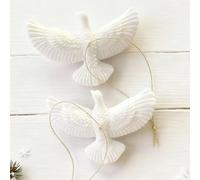 2PCS Friendship Turtle Doves Christmas Ornament - Xmas Tree Hanging Decor & Home Decoration, for Friends