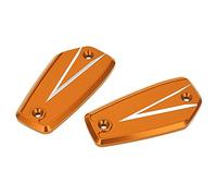 2pcs Front Brake Reservoir Cylinder Cover Cap Replacement For GSX1300R 2021-2022 (Orange)