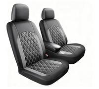 2Pcs Front Car Seat Covers for BYD Seal U DM-i 2023 2024 2026, Comfortable Breathable Nonslip Interior Accessories Headrest Protector Sets Cushions,A/Grey