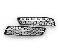 2pcs Front Fog Lamp Grille Glossy Black Car Light Grill Cover Compatible With Audi A3 8P 2009-2013(2pcs B)