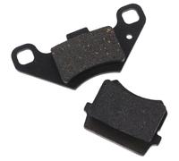 2pcs Front Motorcycle Brake Pads Set for Mini Bike Disc Calipers | Iron Black Build, Easy Replacement and Quick Install, off Road Commuting Use