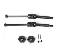 2pcs Front/Rear Universal CVD Driveshaft #45 Steel Drive Shafts 2pcs Wheel Hex 12mm Aluminium for Losi 1/18 Mini LMT Brushed Monster Truck Upgrades Parts