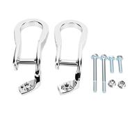 2pcs Front Tow Hooks Heavy Duty Replacement for Silverado Sierra 2500HD 3500HD 2015-2019 Aluminum Alloy Towing Solution