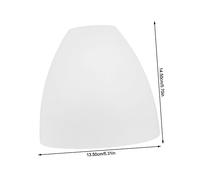 2Pcs Frosted Glass Pendant Light Shades - Modern Retro Ceiling Fixture Replacement Elegant Design Easy Install Perfect for Home Decor and Lighting Upgrade