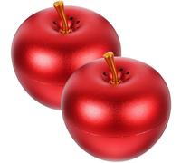 2pcs Fruit-shaped Metal Candy Boxes, Christmas Season | Red Festive Finish, Lightweight and Safe, Aluminum Alloy, for Snacks and Small Items in Shops Random Color