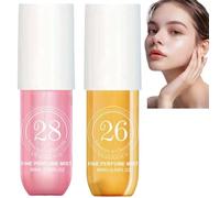 2pcs Fruity and Floral Body Spray Spla-sh for Women,Fruity Body Spray,Long Lasting Hair Perfumes for Women,Hair Mist Perfume,Body Fragrance,Hair and Body Mist,Natural Oil Perfume Women(26#28#)