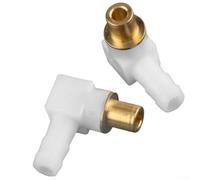 2PCS Fuel Elbow Connector for 1/4 inch Fuel Line Designed as Aftermarket Replacement for Carburetor Applications Replaces 692317 493496 494451