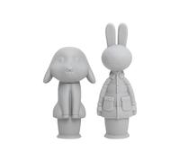 2pcs Fun and Practical Silicone Wine Bottle Stoppers Cartoon Animal Ideal for Gift or Party Decors to Enhances Ambiances Animal Silicone Bottle Plugs