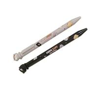 2Pcs Fun Cartoon Gel Pen 0.5mm Fine Point Retractable Gel Pen with Ergonomic Grip for Journaling and Doodling Lovely Puss Pencils