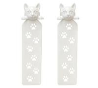 2Pcs Fun Kitten Figures Bookmarks Bookmarks Textbook Novel Page Holder for Daily Reading Journaling Project Student Marker