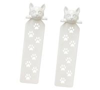 2Pcs Fun Kitten Figures Bookmarks Bookmarks Textbook Novel Page Holder for Daily Reading Journaling Project Gift Marker