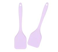 2Pcs Functional Silicone Spatula Food Grade Turner Comfortable Grip for Everyday Cooking and Baking Turner