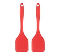 2Pcs Functional Silicone Spatula Food Grade Turner Comfortable Grip for Everyday Cooking and Baking Turner
