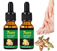2pcs Fungal Nail Treatment,Ginger Nail Treatment N/ail Support N/ail Care,Na/il Fungus Treatment for Toenail And Fingernail,7 Days Na/il Treatment,Ginger Nai/l Growth Serum,Anti Fungus Nai/l Repair