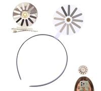 2PCS Funkycharmlab Loading Creative Headband/Hairpin, Fun & Unique Brain Loading Headbands, Rotating Headband Brain Is Loading, Rotation Funny Hair Clip, Humorous Gift for Student, Workers