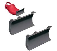 2PCS Funny Accessories for Shoe, Snow Plough, Silicone Snow Plow Crocs Charm Attachment Snow Removal Shoes Charms Ornaments for Shoes Accessories (Gray)