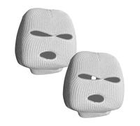 2Pcs Funny Car Seat Headrest Covers - Spoof Full Face Design Headrest Protector, Ski Maske Wrap Protection for Auto Front SeatRest Decoration, Ski Maske Seat Cover Head Rest Trim for Most of Vehicles