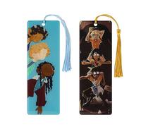 2PCS Funny Percy Jackson Bookmarks for Book Lovers | Cute Cartoon Character Page Marks, Camp Half Blood Gifts for Readers