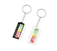 2PCs Funny Pins My Social Battery Key Chain for Social Mood for 7 Days Key Ring Mood Expressing Key Chain Social Battery Keys Pendant for Self-Expression Backpack Phone Pendant Accessorry