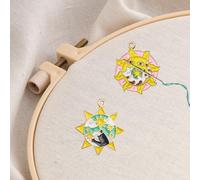 2pcs Funny Theme Cat Needle Minder, Needle Minder Magnet,Cute Needle Holders,Magnetic Needle Nanny Needlework Accessories (Sun Cat)