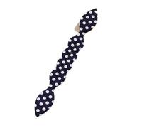 2PCs Furling Floral Dots Lips Style Bunny Ears Sponge Hair Styling Bun Maker Twist Curler Tool Accessory(Color1)