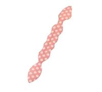 2PCs Furling Floral Dots Lips Style Bunny Ears Sponge Hair Styling Bun Maker Twist Curler Tool Accessory(Color2)