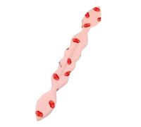 2PCs Furling Floral Dots Lips Style Bunny Ears Sponge Hair Styling Bun Maker Twist Curler Tool Accessory(Color4)