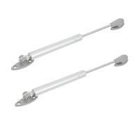 2pcs Furniture Hydraulic Support Rods Silver for Cabinet Door Lift | Cold Rolled Steel, Lightweight Build, Easy to Store and Carry, Household Furniture Use