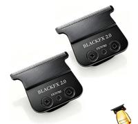 2PCS FX707 Replacement Blades Compatible with BaBylissPRO FX787 & FX726 Trimmers, for Outlining Hair Trimmers (FX787) and Trimmers (FX726) -Black