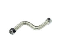 2pcs G1/2" G3/4" G1 Stainless Steel Corrugated Water Hard Pipe Hose 20-200cm(2pcsX 50cm,3-4 BSPP)