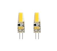 2PCS G4 LED Bulbs 12V 3W Silicone JC Bi-Pin for Chandelier Cool White 6000K | 3W 300LM 360 degree beam angle AC/DC 12V 6000K Cool White for recessed puck under cabinet light
