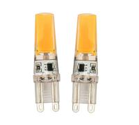 2PCS G9 LED Bulb 220V 5W No Flicker Bi-Pin for Wall Sconce Cool White 6000K | T4 G9 Bi-pin Base Halogen Replacement No Flicker 450LM Ideal for Garage Basement Hallway High-Brightness Areas