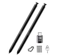 2PCS Galaxy Note 20 Stylus Pen Replacement for Galaxy Note 20 Note 20 Ultra 5G (Without Bluetooth) Stylus Touch S Pen Wite Type-c Adapter+Tips/Nibs+Eject Pin (Black)