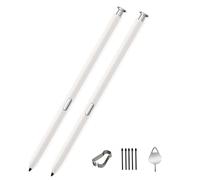 2PCS Galaxy Note 20 Stylus Pen Replacement for Galaxy Note 20 Note 20 Ultra 5G (Without Bluetooth) Stylus Touch S Pen Wite Type-c Adapter+Tips/Nibs+Eject Pin (White)