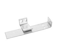 2pcs Garage Door Positioning Piece Iron Limit Plate Silver Stopper