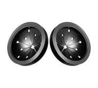 2pcs Garbage Disposal Splash Guard Sink Protector for Kitchen Drain | Black Plastic Collar, Reduces Water Splashes, Replacement Part for Home Cooks, Quiet Food Prep Cleanup
