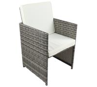 2pcs Garden chair Balcony chair Rattan Raloso 84x53x53 - VCM