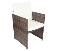 2pcs Garden chair Balcony chair Rattan Raloso 84x53x53 - VCM