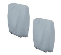 2PCS Garden Chair Covers Waterproof, Zero Gravity Folding Chair Covers Patio 28" W x 13" D x 43" H, Waterproof Anti-UV Reclining Chair Cover, Outdoor Patio Sun Lounger Cover With Storage Bag - Grey