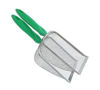 2pcs Garden Compost Sieve 8 Mesh 10 Mesh Metal Green 27.20cm | Ergonomic Handle, Reinforced Edge, Sturdy Handheld Build, for Soil and Gravel Use on Balcony Gardening Tasks