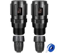 2pcs Garden Hose Pressure Regulator 25 PSI, 3/4" FHT × 3/4“ MHT, Pressure Reducer, Great for Drip Irrigation System Distributing Regulator drip Irrigation Parts emitters for drip line (2+2 Pack)