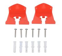 2PCS Garden Trimmer Rack Steel Garden Power Tool Hanger Wall Mounted Garage Storage Organizer for Grass Trimmer String Hedge Trimmer Orange