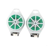 2pcs Garden Tying Belt with Integrated Cutting Iron Clip for Zip Tie Replacement in Edible Landscaping and Permaculture (200M)