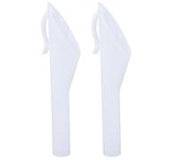 2Pcs Gas Funnel, Fuel Tank Filler Funnel Tube Replacement Part Long Fuel Neck Sleeve Car for Small Caliber Motorcycles, Cars Capless Gas Tank