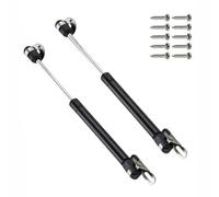 2Pcs Gas Struts for Heavy Lid, 100N Gas Strut Cupboard Hinges Safety Lift Support Soft Open Lid Safety Hinges with 4 Metal Fixing Brackets and 10 Screws for Cupboard Doors (28cm/11.02in)