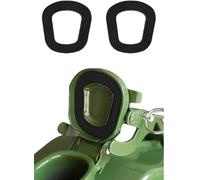 2Pcs Gasket Set - Universal Rubber Fuel Can Gaskets - Replacement Gas Can Spout Gaskets for 5L, 10L, 20L Fuel Cans - Leak-Proof Lock Cap Seal (Black) - Compatible with Petrol & Diesel Cans