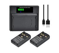 2pcs GEB 111 GEB111 Battery+Charger,Compatible For Leica，for GEB121 GS50 DNA03 TC407 TCR805 SR530 TCR407 DNA10 TC805 TC405 Measuring Equipment(2xBattery 1xCharger)
