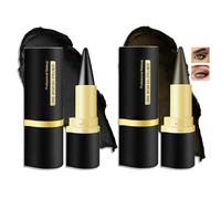 2PCS Gel Eyeliner Pencil Set - Brown & Black Long-Lasting Waterproof Eyeliners, Quick-Dry Matte Cream Formula, Smudge-Proof Eye Liner Sticks for All Eye Shapes