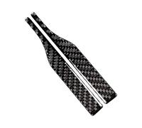 2pcs General Car Glass Protective Strips Carbon Fiber Not Crash Edges Guards Waterproof Car Side Glasses Guards Carbon Fiber Glass Edges Protector General